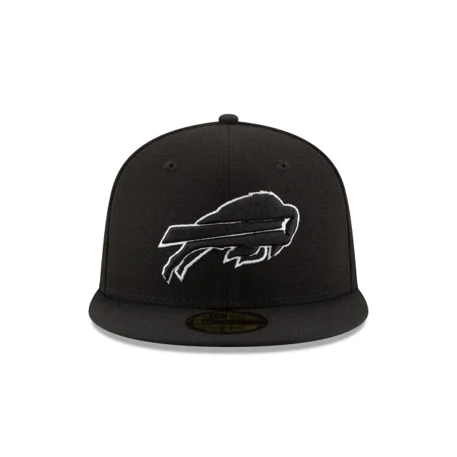 Buffalo Bills Black & White 59FIFTY Fitted Hat sold by New Era product image thumbnail 2