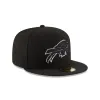 Buffalo Bills Black & White 59FIFTY Fitted Hat sold by New Era