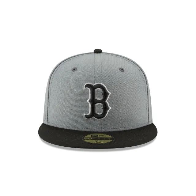 Boston Red Sox Storm Gray Basic 59FIFTY Fitted Hat sold by New Era product image thumbnail 2