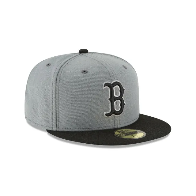 Boston Red Sox Storm Gray Basic 59FIFTY Fitted Hat sold by New Era product image thumbnail 3