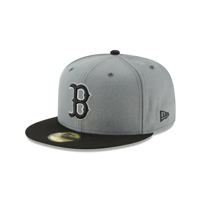 Boston Red Sox Storm Gray Basic 59FIFTY Fitted Hat sold by New Era