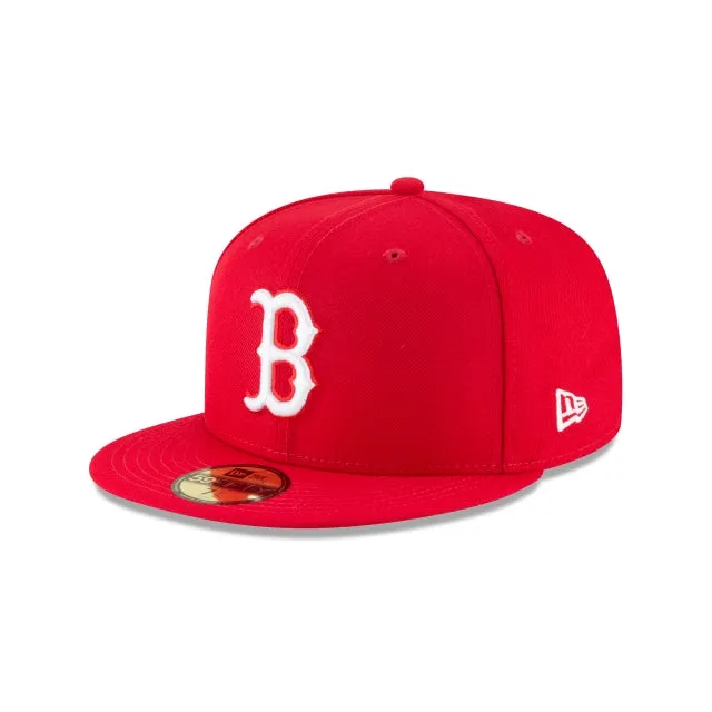 Boston Red Sox Scarlet Basic 59FIFTY Fitted Hat sold by New Era