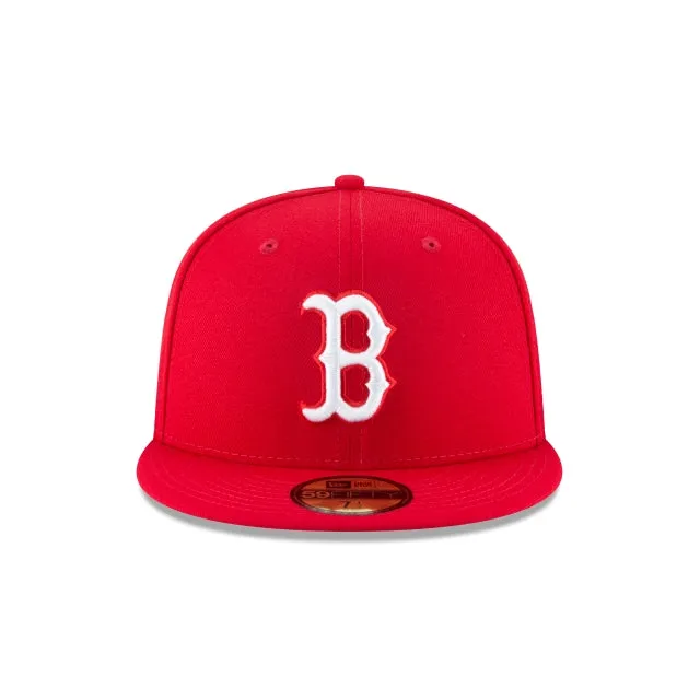 Boston Red Sox Scarlet Basic 59FIFTY Fitted Hat sold by New Era product image thumbnail 2