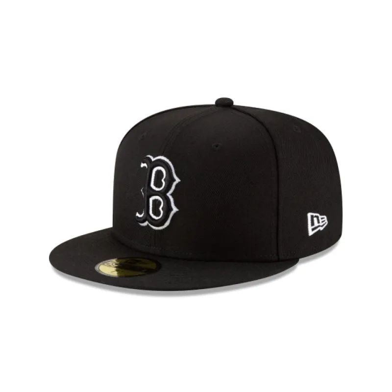 Boston Red Sox Black Outline 59FIFTY Fitted Hat sold by New Era