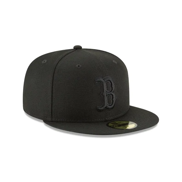 Boston Red Sox Blackout Basic 59FIFTY Fitted Hat sold by New Era product image thumbnail 3