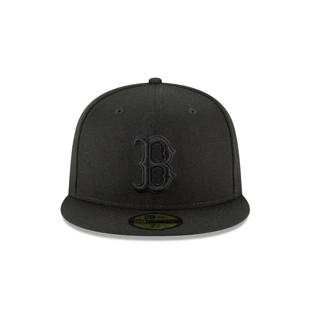 Boston Red Sox Blackout Basic 59FIFTY Fitted Hat sold by New Era product image thumbnail 2