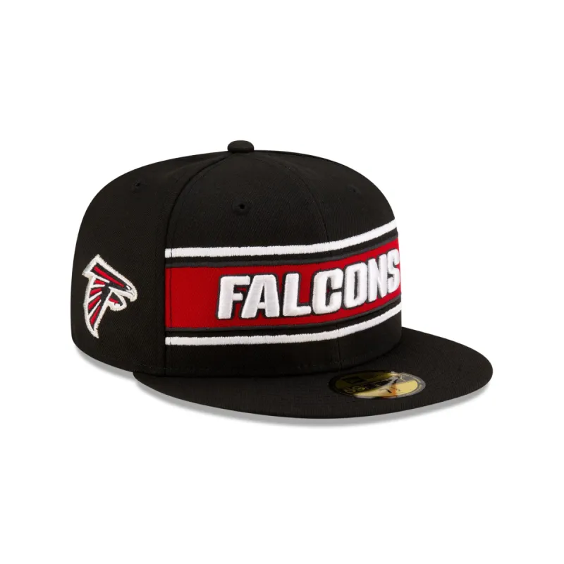 Atlanta Falcons 2024 Sideline Black 59FIFTY Fitted Hat sold by New Era