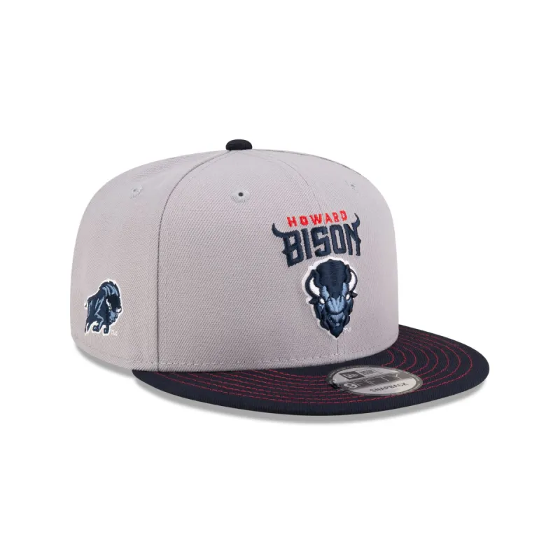Howard Bison Gray 9FIFTY Snapback Hat sold by New Era