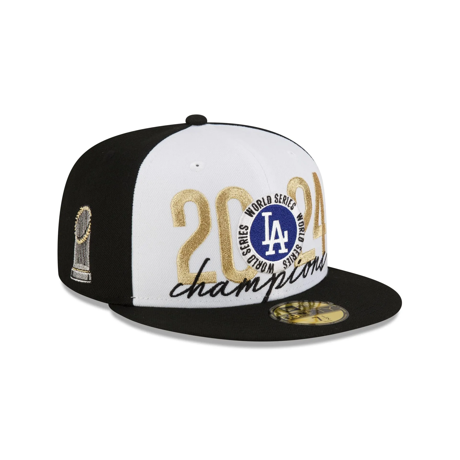 Los Angeles Dodgers 2024 World Series Champions Locker Room 59FIFTY Fitted Hat sold by New Era