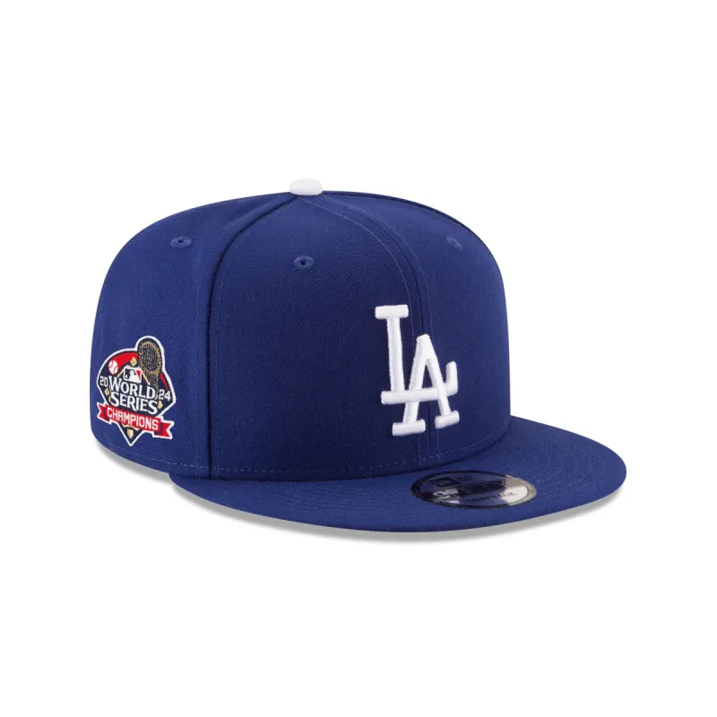 Los Angeles Dodgers 2024 World Series Champions Side Patch 9FIFTY Snapback Hat sold by New Era