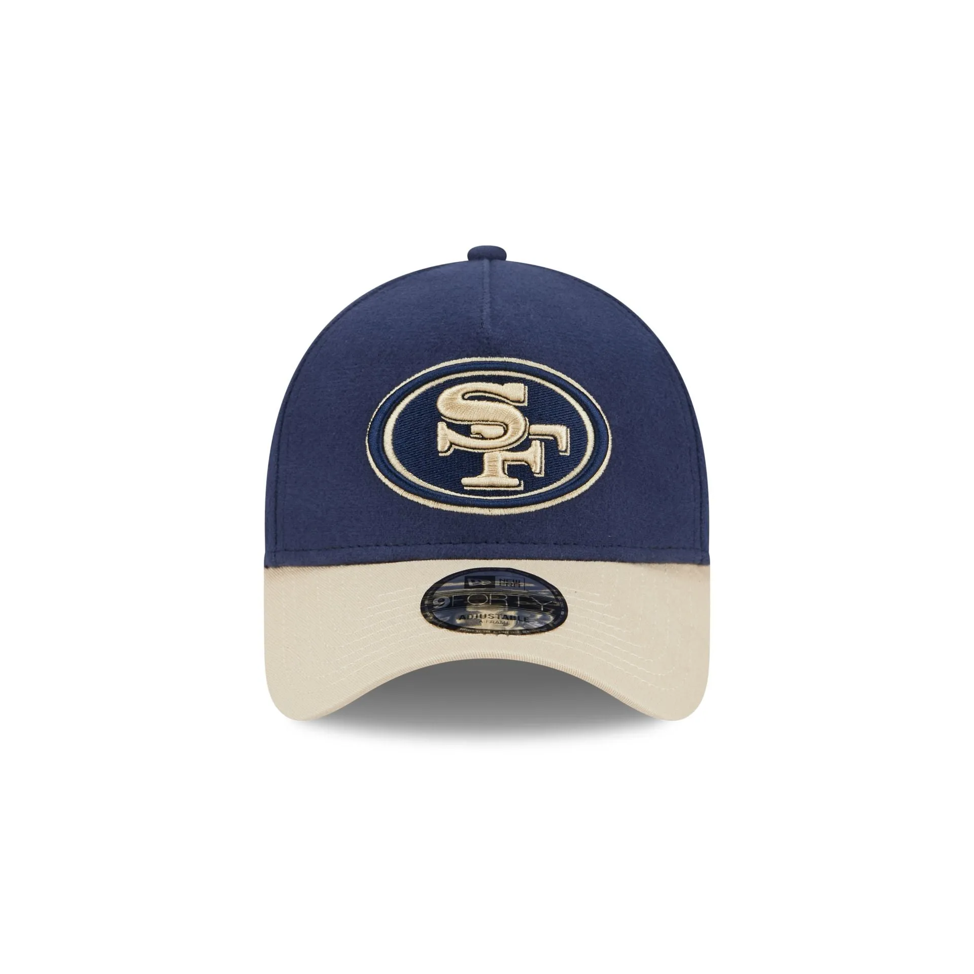 San Francisco 49ers Moleskin Crown Navy 9FORTY A-Frame Snapback Hat sold by New Era product image thumbnail 2