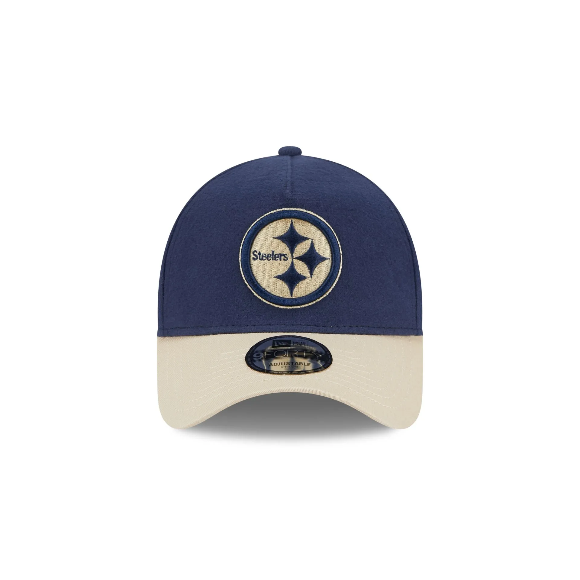 Pittsburgh Steelers Moleskin Crown Navy 9FORTY A-Frame Snapback Hat sold by New Era product image thumbnail 2