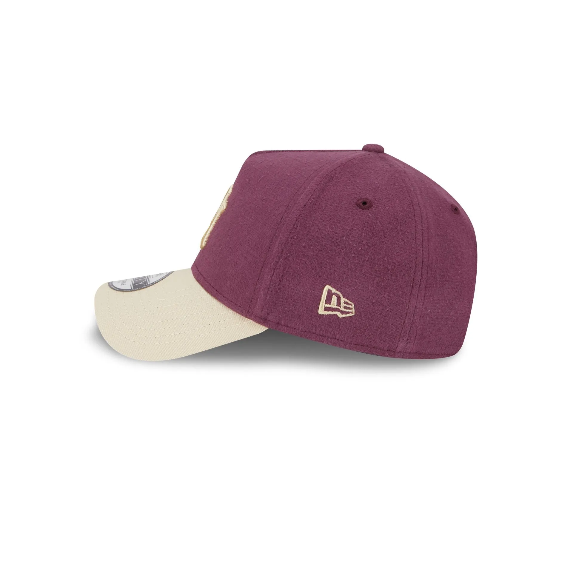 New York Yankees Moleskin Crown Maroon 9FORTY A-Frame Snapback Hat sold by New Era product image thumbnail 4