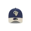Los Angeles Rams Moleskin Crown Navy 9FORTY A-Frame Snapback Hat sold by New Era