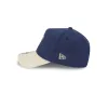 Los Angeles Rams Moleskin Crown Navy 9FORTY A-Frame Snapback Hat sold by New Era