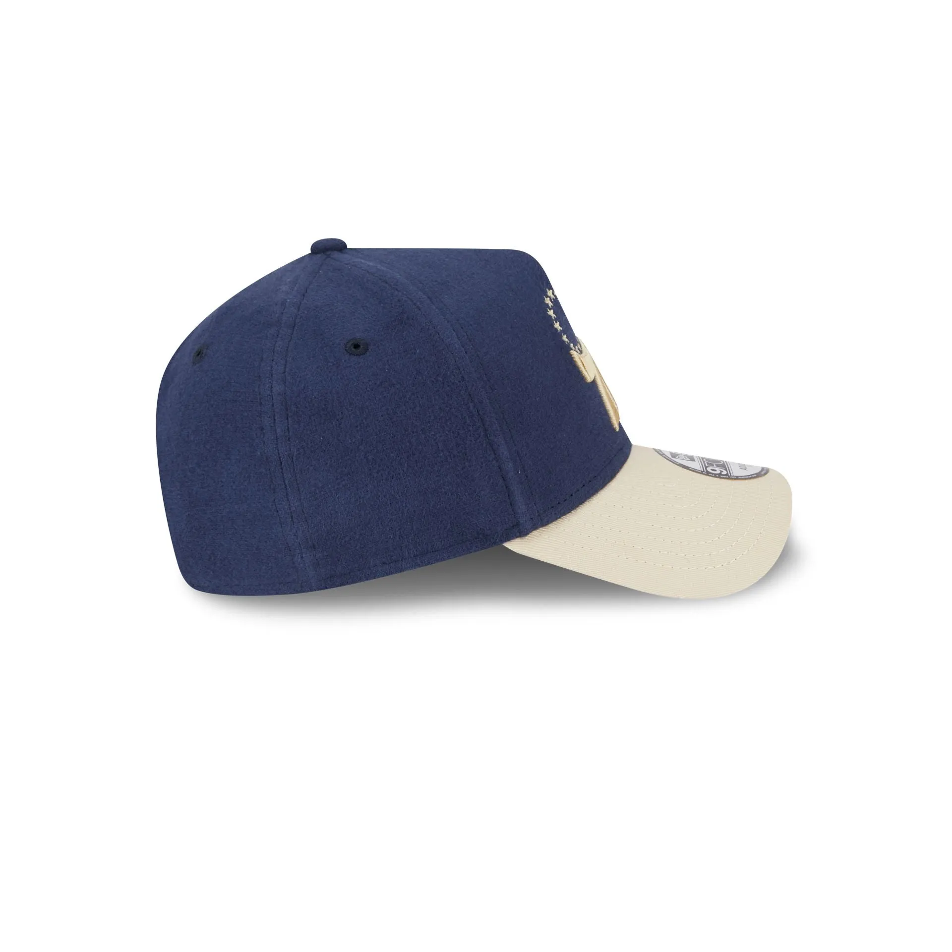 Philadelphia 76ers Moleskin Crown Navy 9FORTY A-Frame Snapback Hat sold by New Era product image thumbnail 5