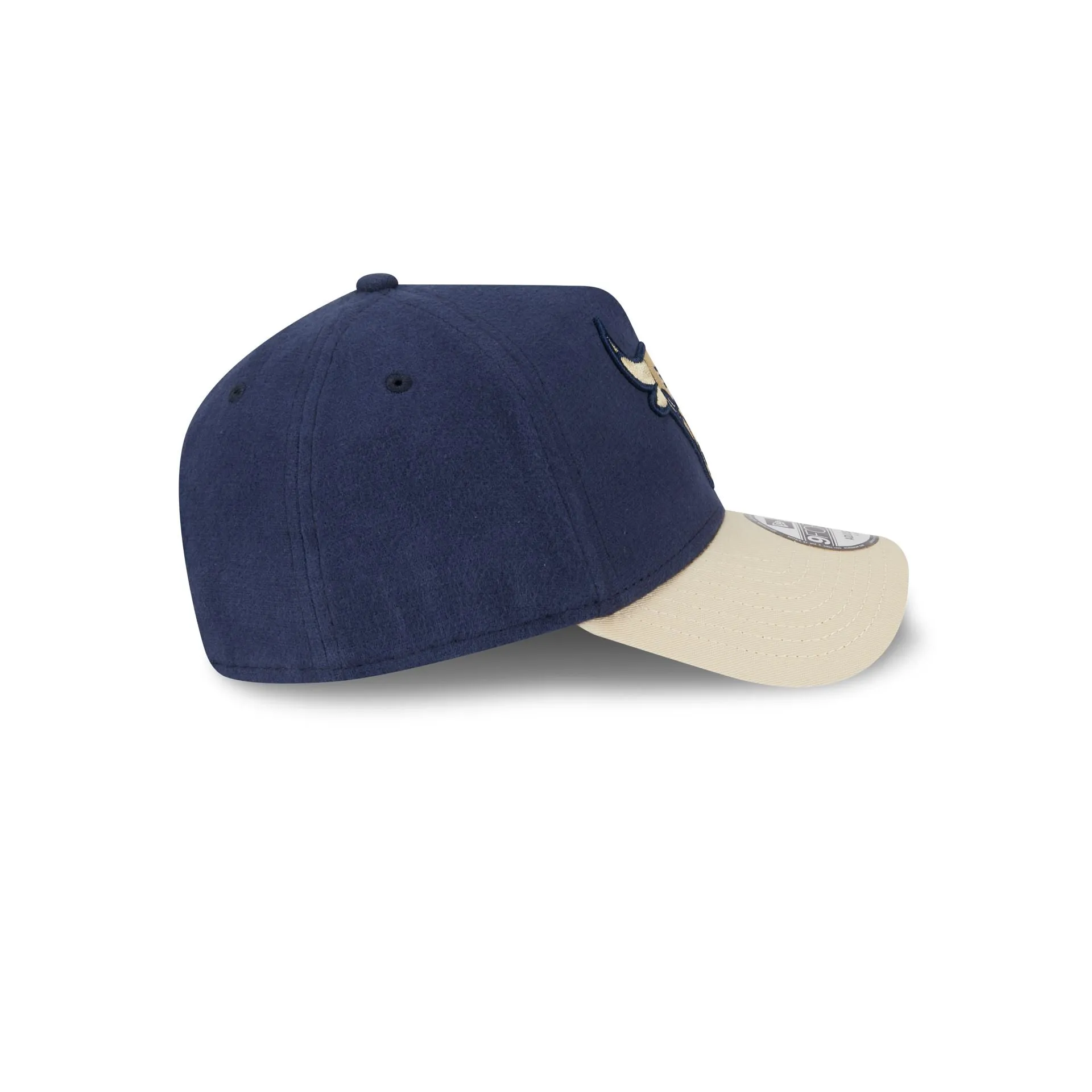 Chicago Bulls Moleskin Crown Navy 9FORTY A-Frame Snapback Hat sold by New Era product image thumbnail 5