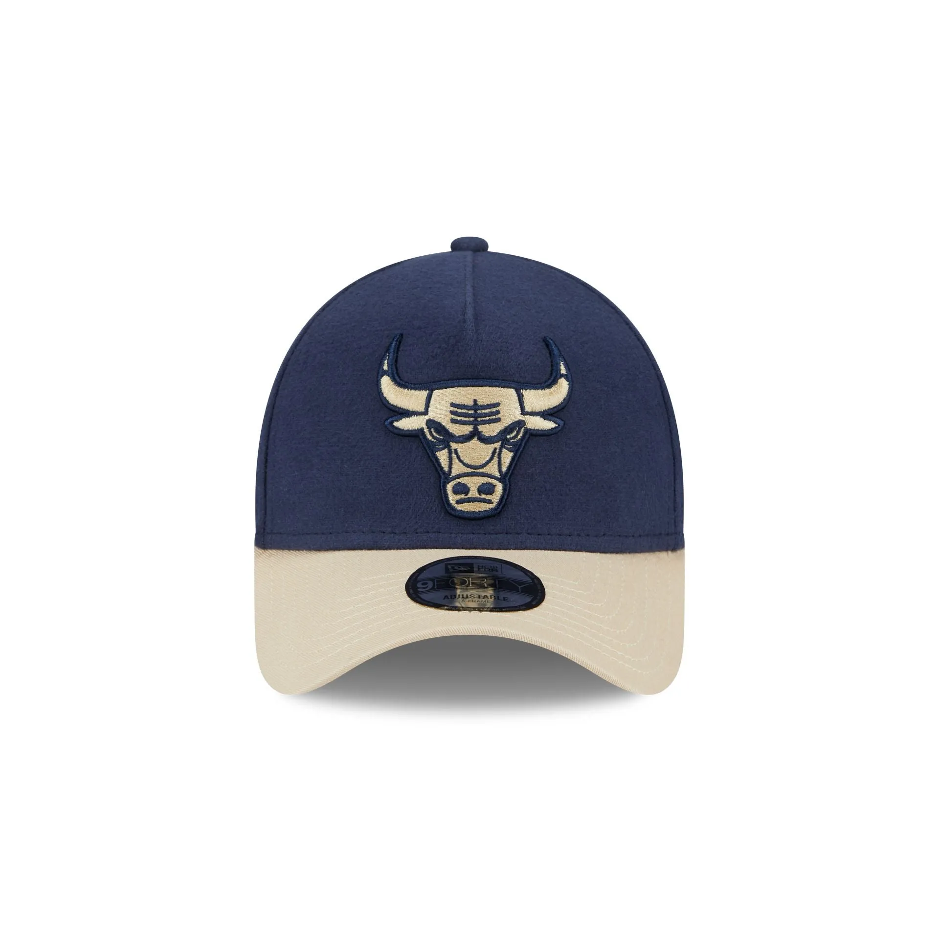 Chicago Bulls Moleskin Crown Navy 9FORTY A-Frame Snapback Hat sold by New Era product image thumbnail 2