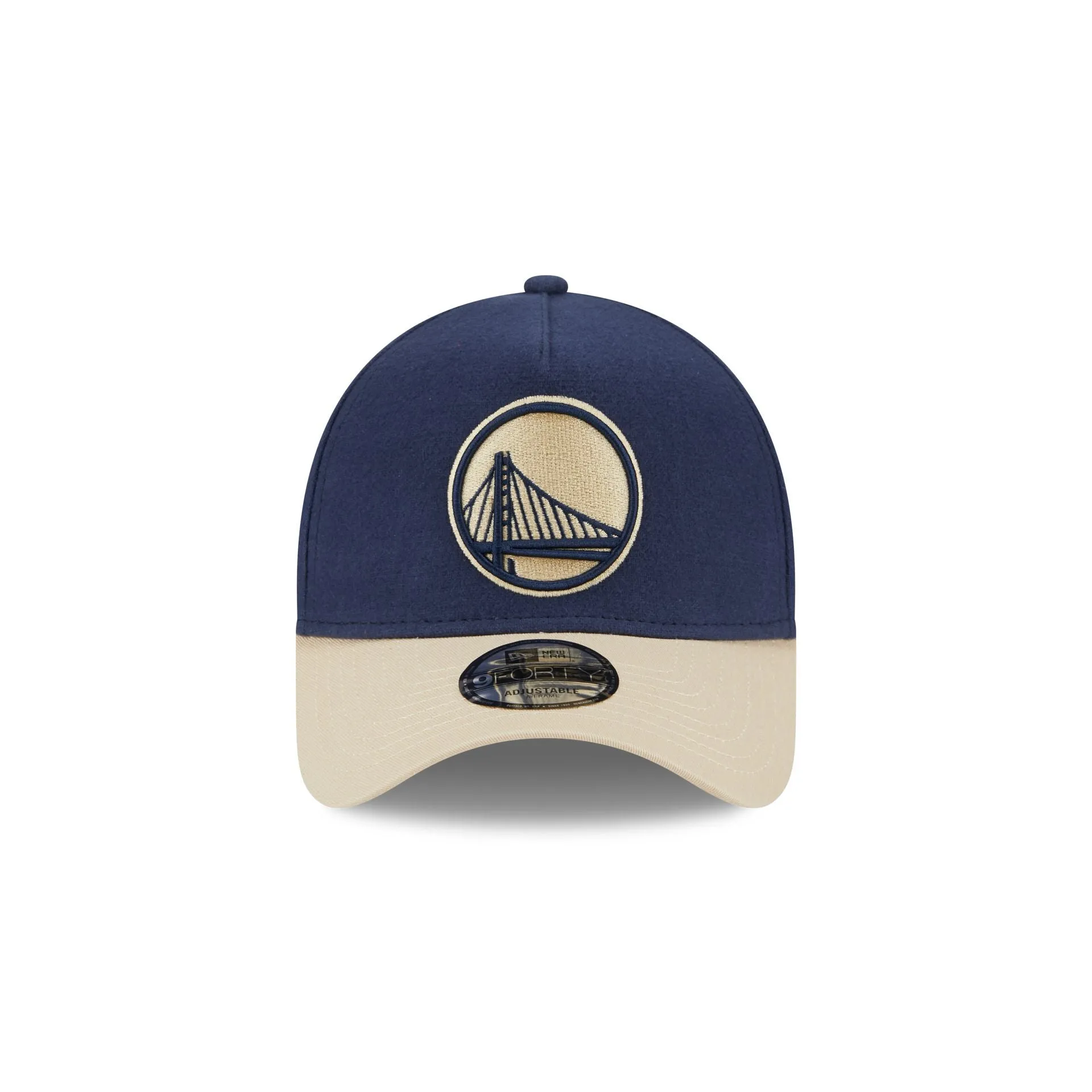Golden State Warriors Moleskin Crown Navy 9FORTY A-Frame Snapback Hat sold by New Era product image thumbnail 2