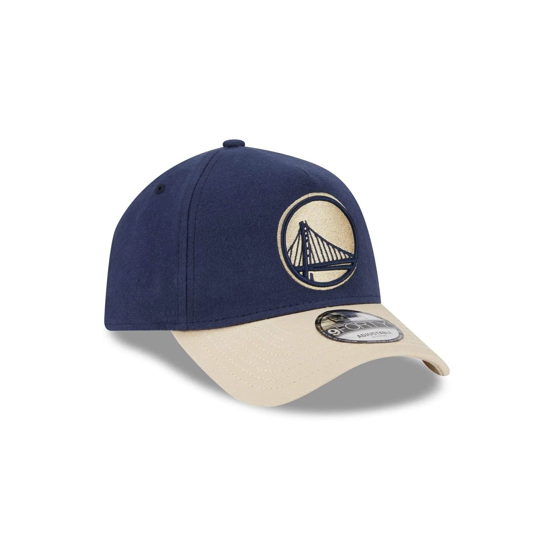 Golden State Warriors Moleskin Crown Navy 9FORTY A-Frame Snapback Hat sold by New Era product image thumbnail 3