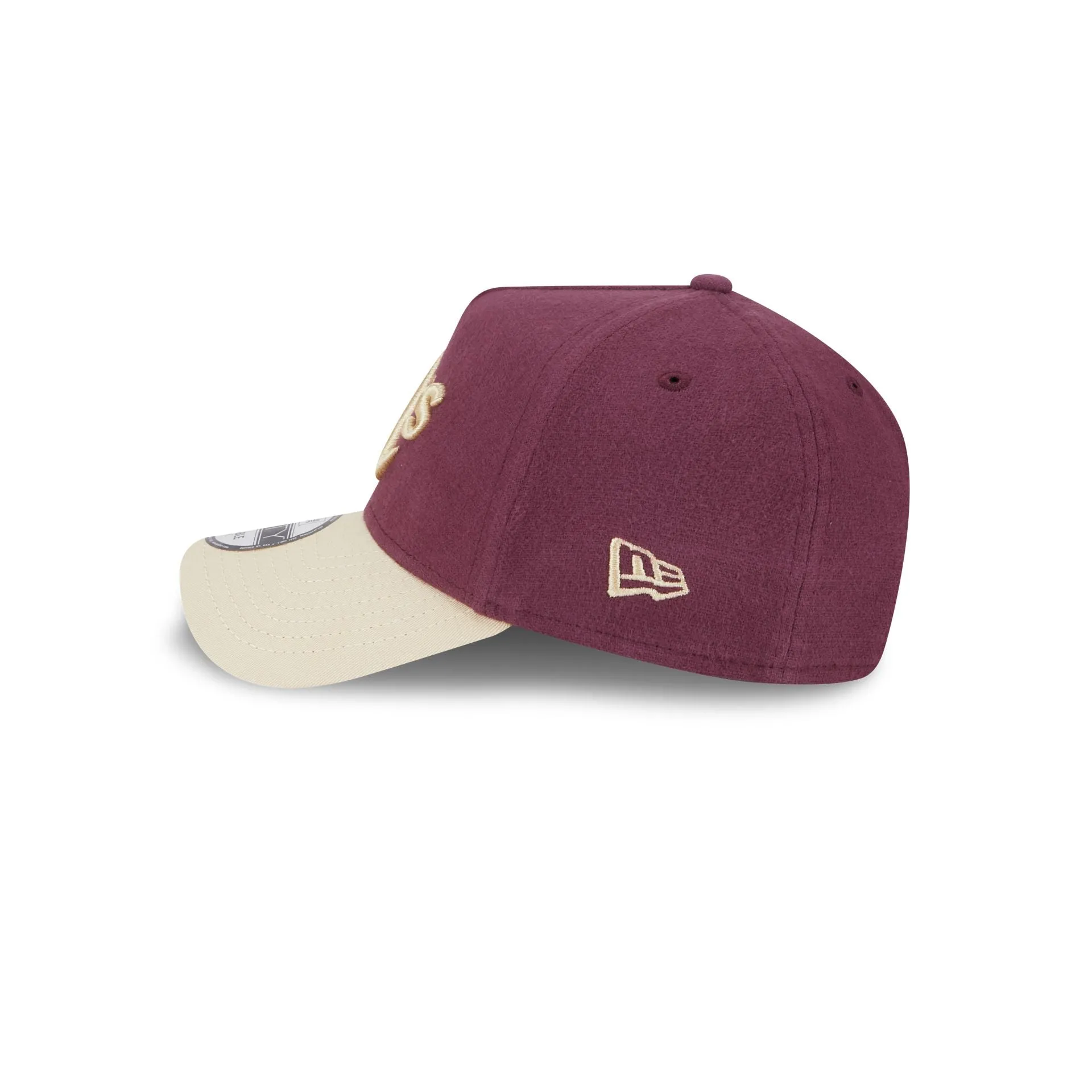 Oakland Athletics Moleskin Crown Maroon 9FORTY A-Frame Snapback Hat sold by New Era product image thumbnail 4