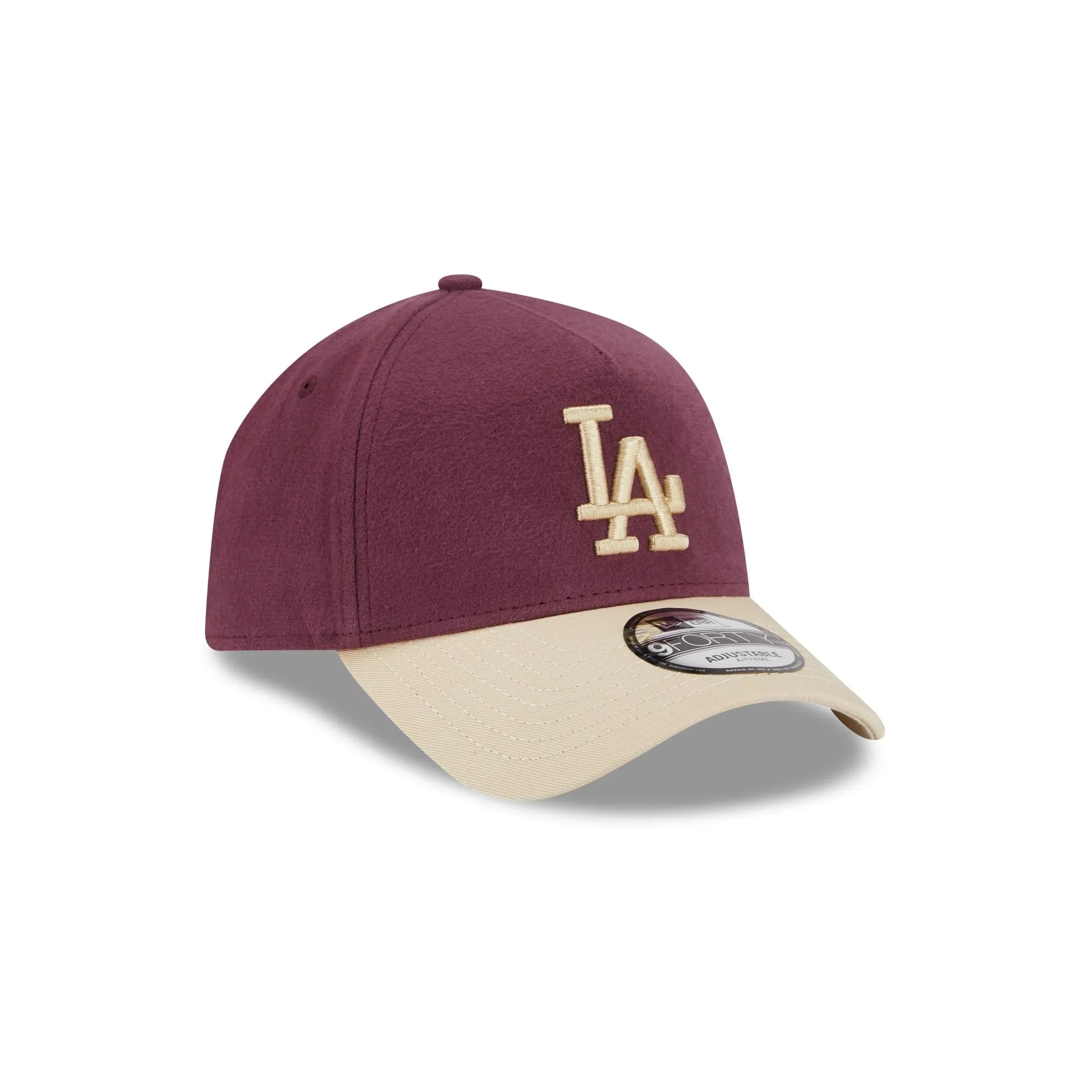 Los Angeles Dodgers Moleskin Crown Maroon 9FORTY A-Frame Snapback Hat sold by New Era product image thumbnail 3