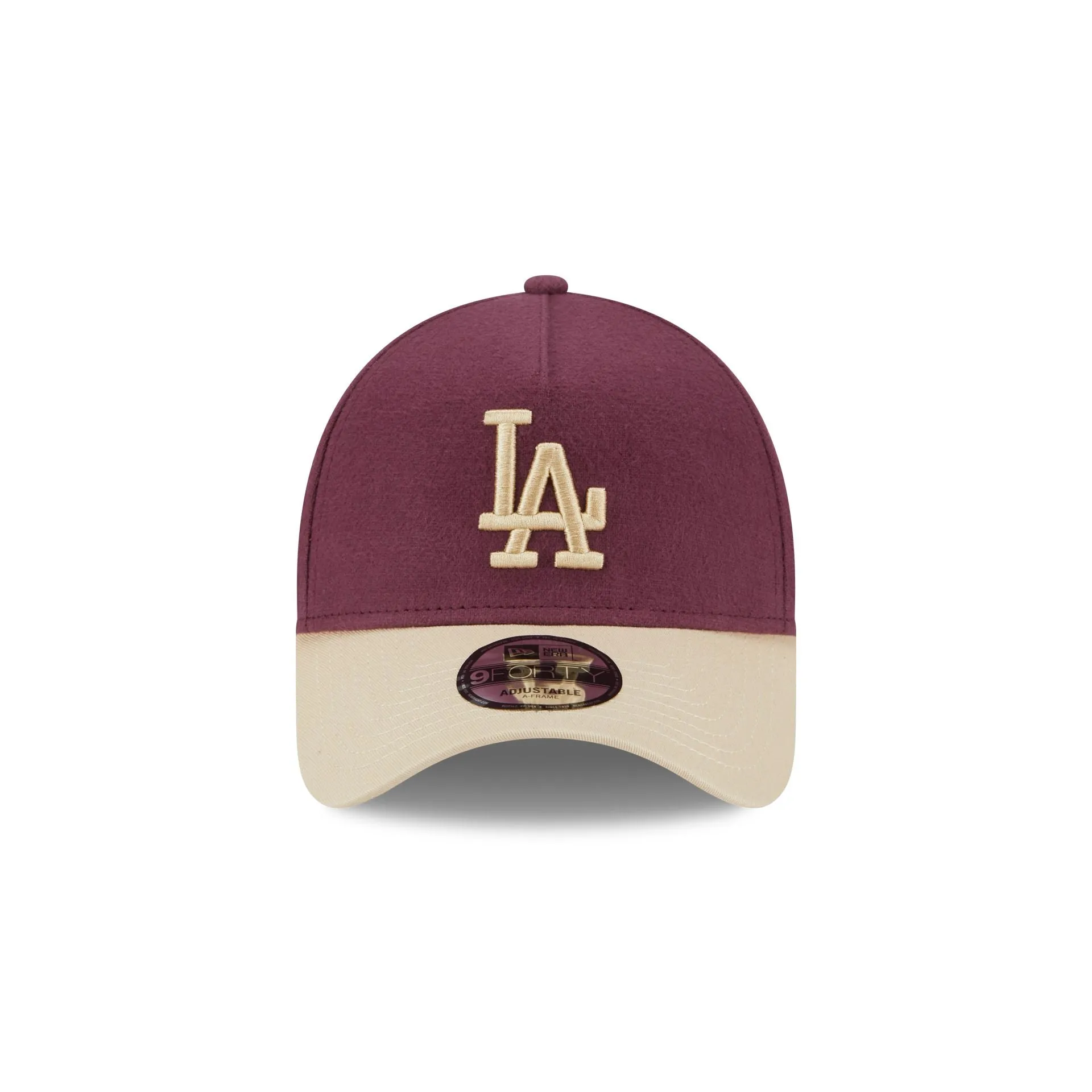 Los Angeles Dodgers Moleskin Crown Maroon 9FORTY A-Frame Snapback Hat sold by New Era product image thumbnail 2