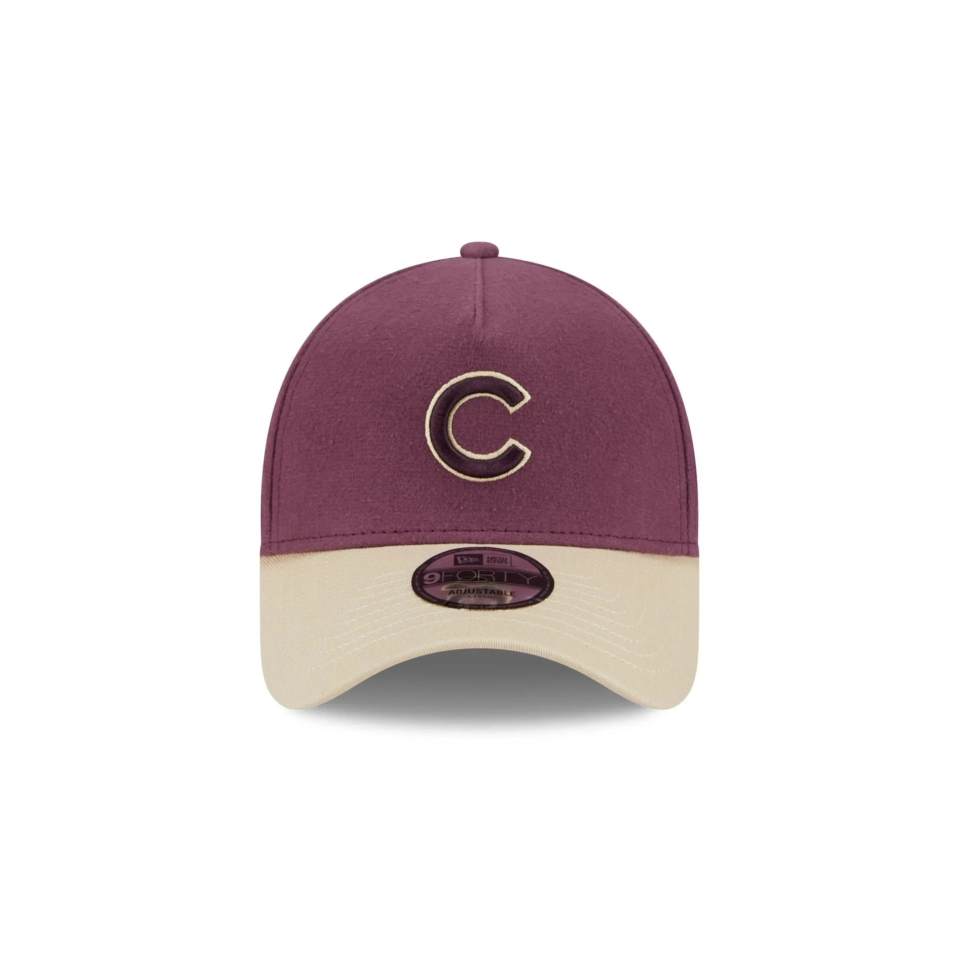 Chicago Cubs Moleskin Crown Maroon 9FORTY A-Frame Snapback Hat sold by New Era product image thumbnail 2