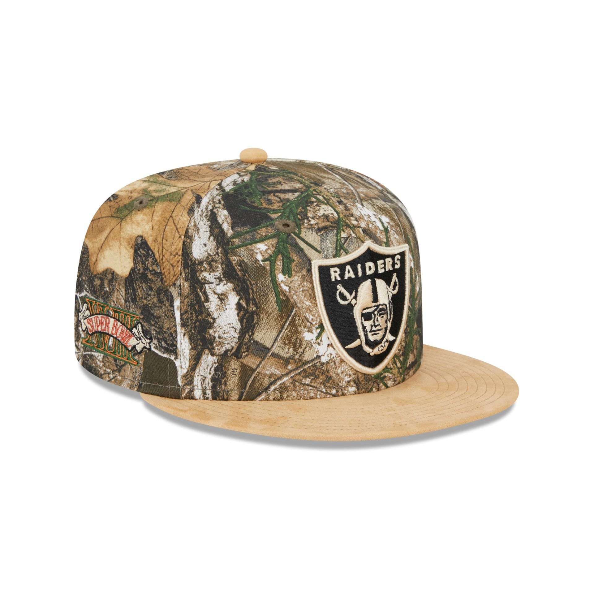 Las Vegas Raiders Real Tree 59FIFTY Fitted Hat sold by New Era