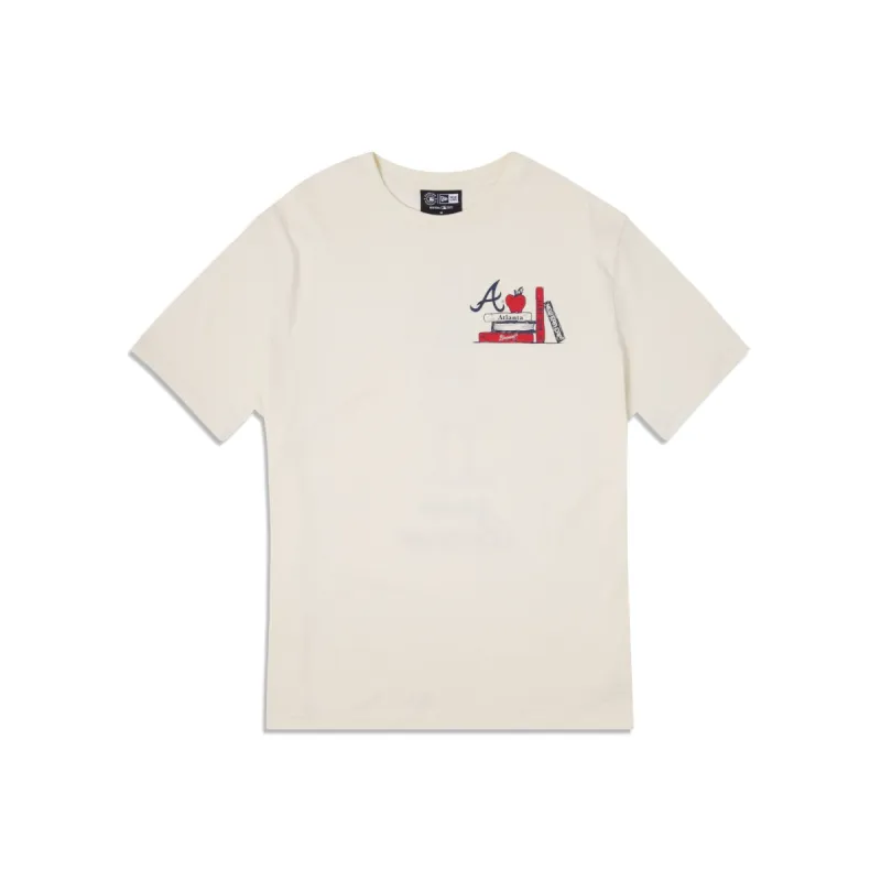 Atlanta Braves Book Club White T-Shirt made by New Era