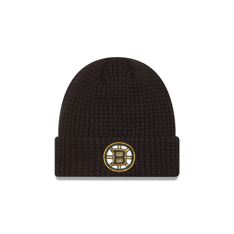 Boston Bruins Waffle Knit Beanie sold by New Era