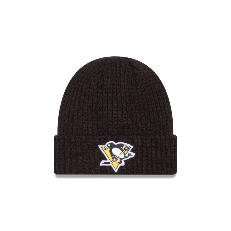 Pittsburgh Penguins Waffle Knit Beanie sold by New Era