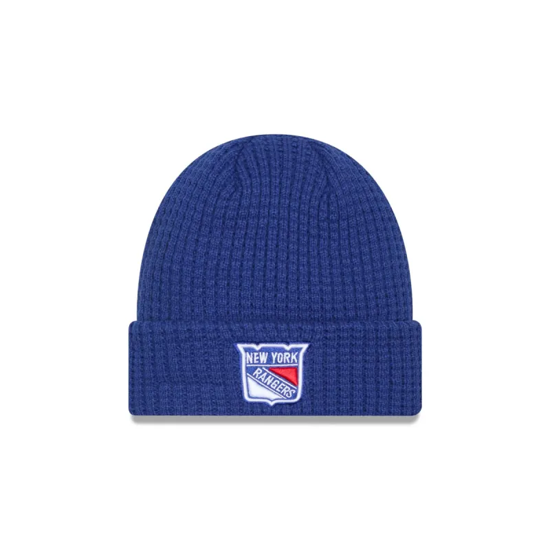 New York Rangers Waffle Knit Beanie sold by New Era