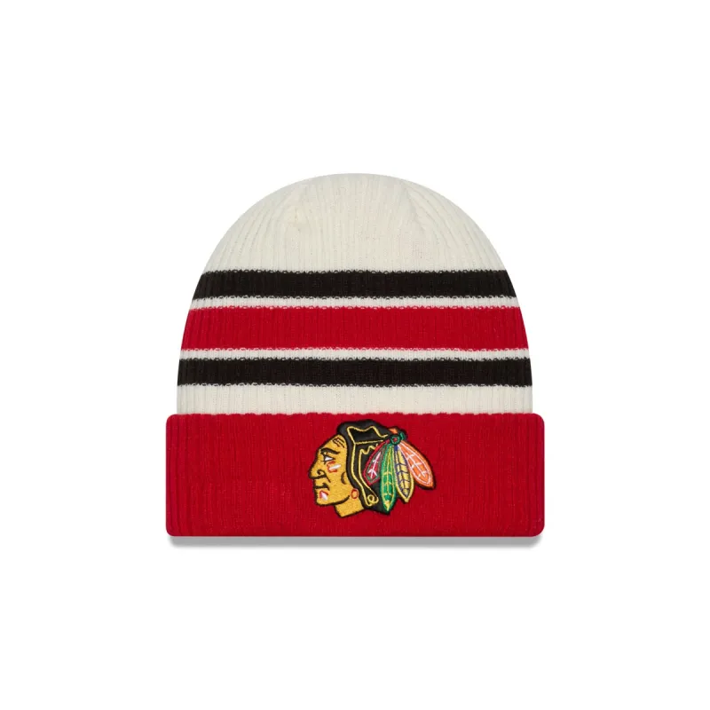 Chicago Blackhawks Vintage Ribbed Beanie sold by New Era