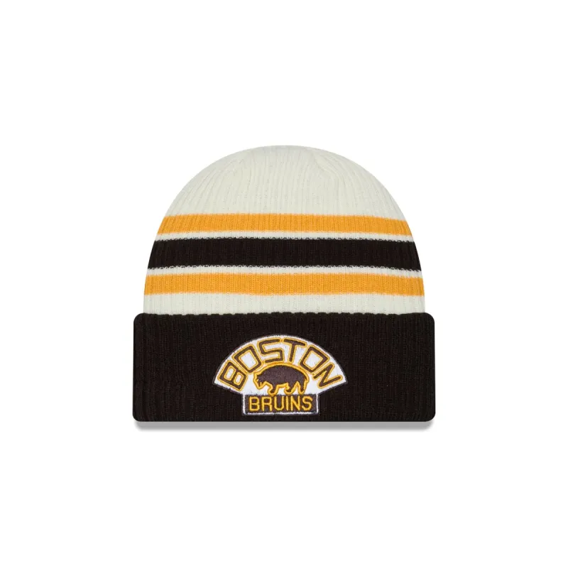 Boston Bruins Vintage Ribbed Beanie sold by New Era