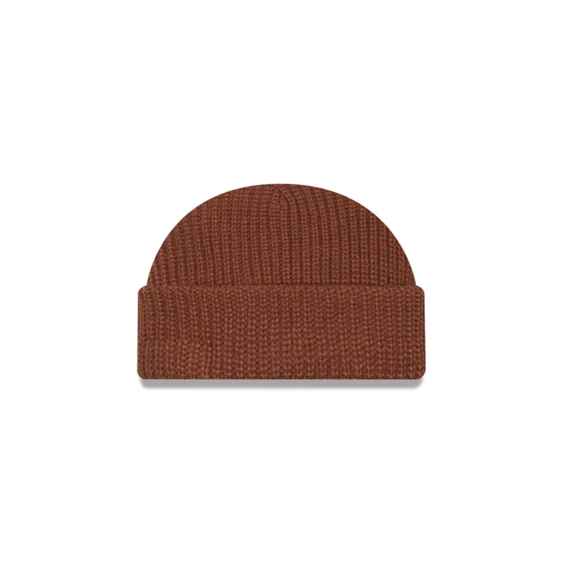 New Era Cap Brown Ribbed Skully Knit Beanie sold by New Era