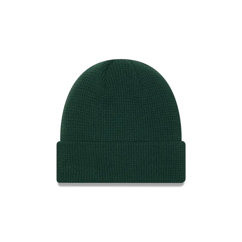 New Era Cap Green Waffle Knit Beanie sold by New Era