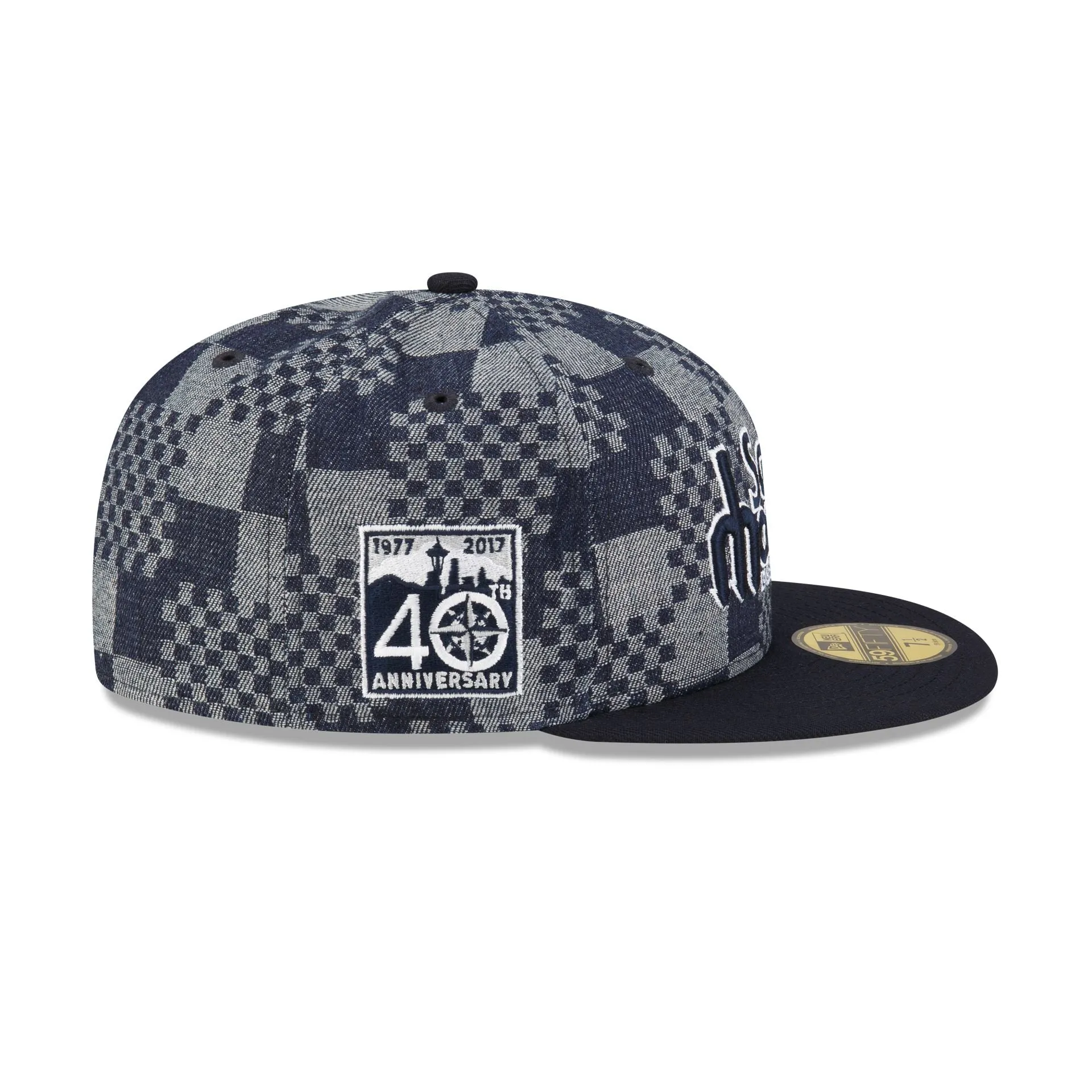 Seattle Mariners Pattern Denim 59FIFTY Fitted Hat sold by New Era product image thumbnail 4