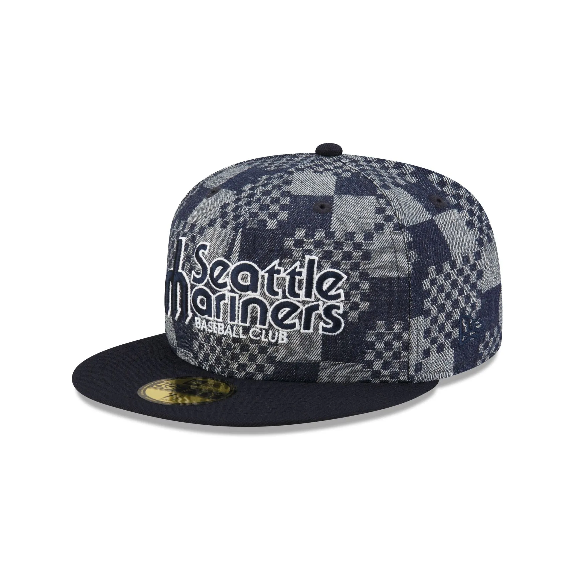 Seattle Mariners Pattern Denim 59FIFTY Fitted Hat sold by New Era product image thumbnail 3
