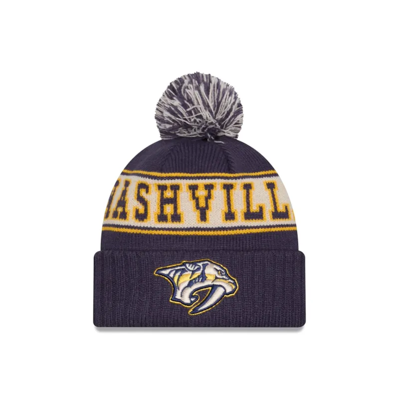 Nashville Predators Retro Pom Knit Hat sold by New Era