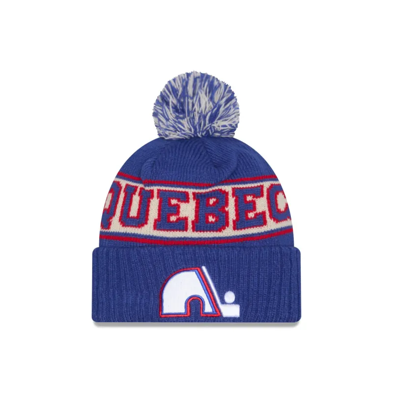 Quebec Nordiques Retro Pom Knit Hat sold by New Era