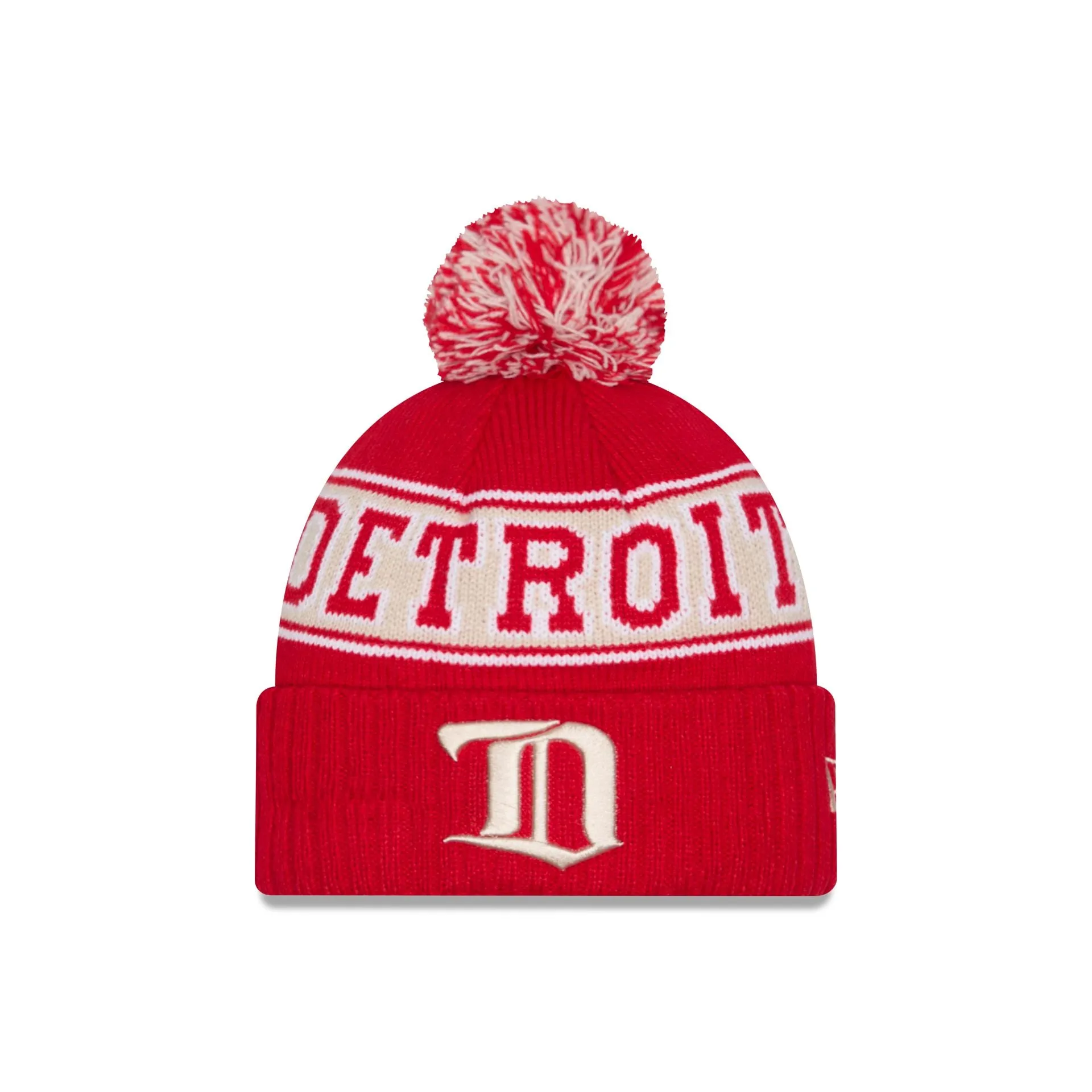 Detroit Red Wings Historic Retro Pom Knit Hat sold by New Era