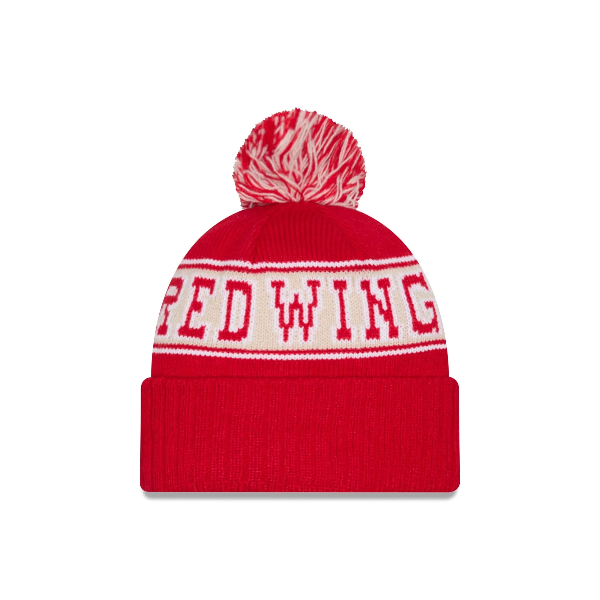 Detroit Red Wings Historic Retro Pom Knit Hat sold by New Era product image thumbnail 2