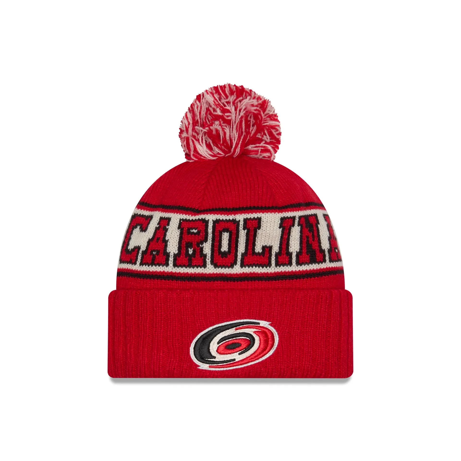 Carolina Hurricanes Retro Pom Knit Hat sold by New Era