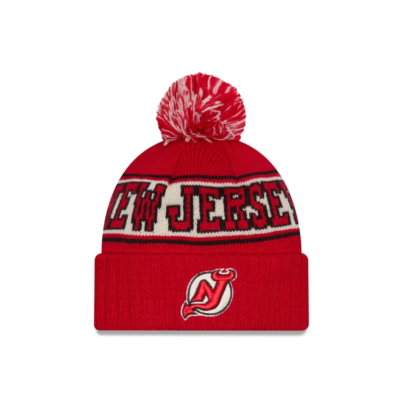 New Jersey Devils Retro Pom Knit Hat sold by New Era