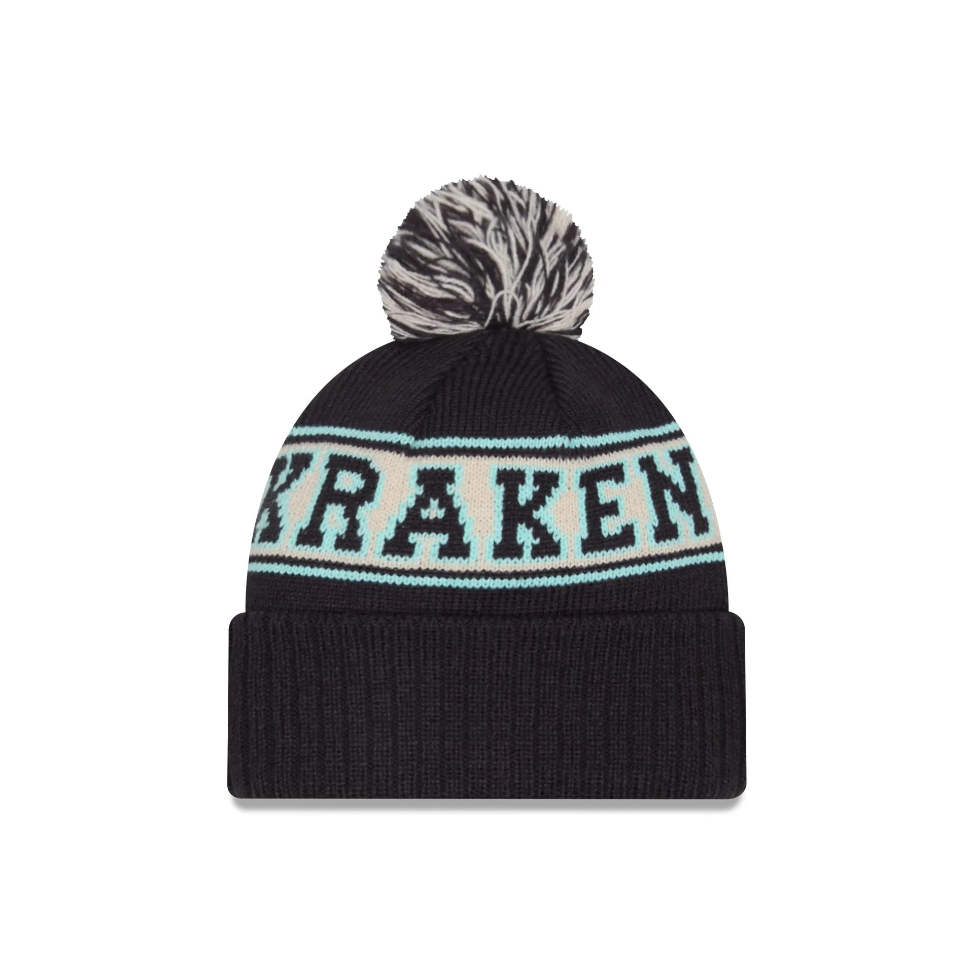 Seattle Kraken Retro Pom Knit Hat sold by New Era product image thumbnail 2