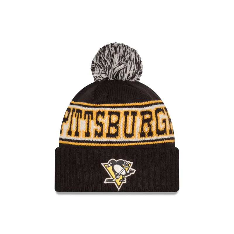 Pittsburgh Penguins Retro Pom Knit Hat sold by New Era