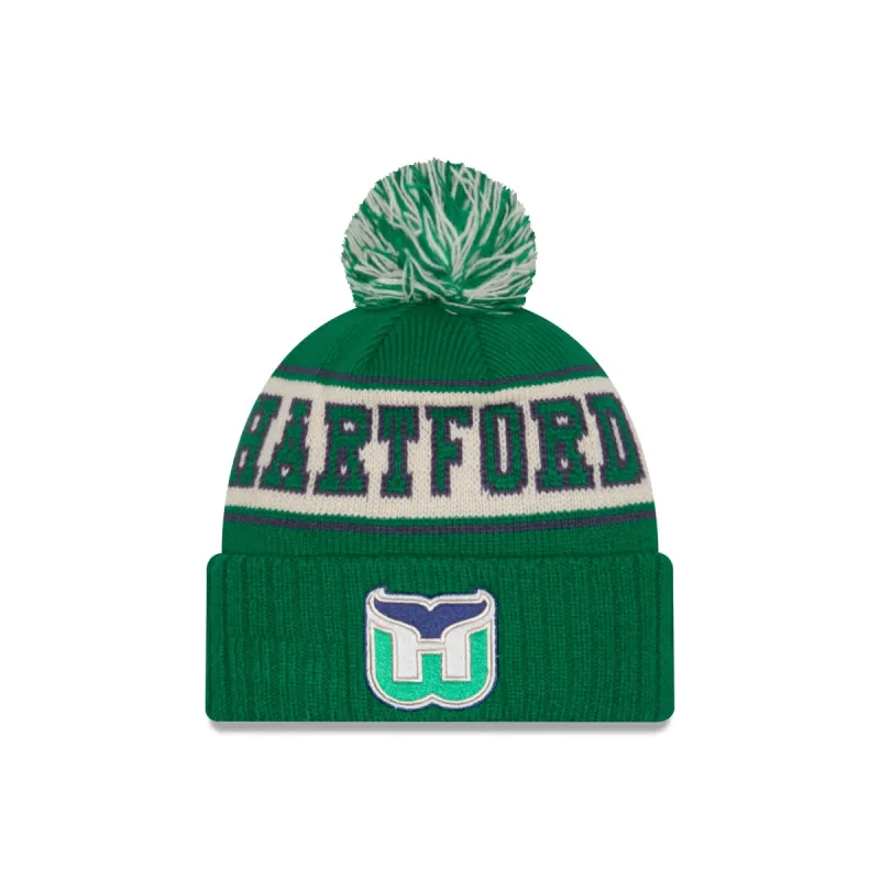 Hartford Whalers Retro Pom Knit Hat sold by New Era