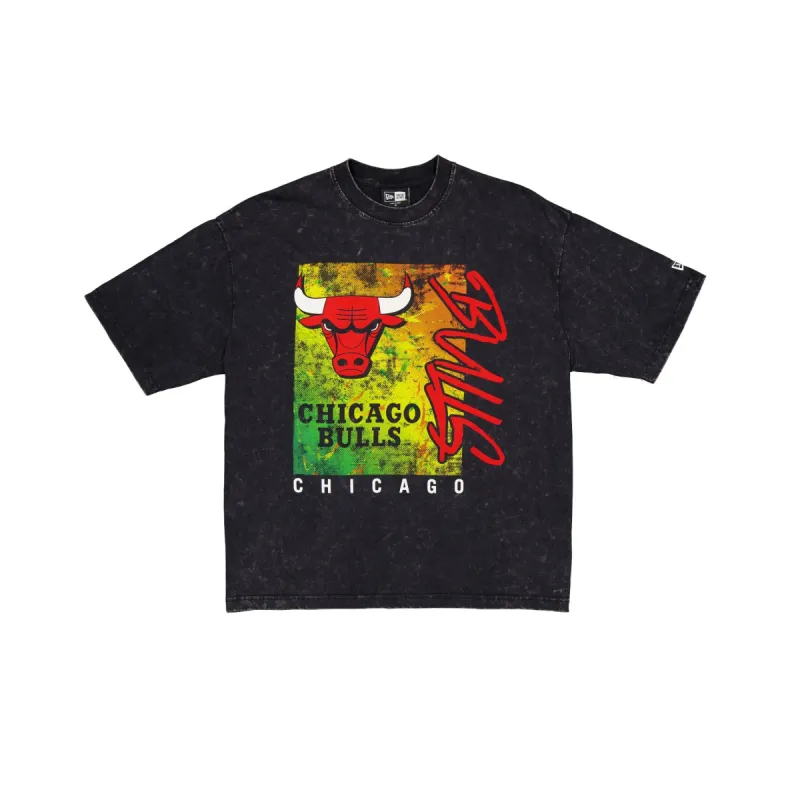 Chicago Bulls Sport Classics Boxy Black T-Shirt sold by New Era