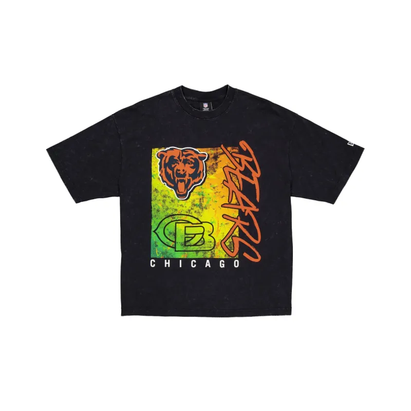 Chicago Bears Sport Classics Boxy Black T-Shirt sold by New Era